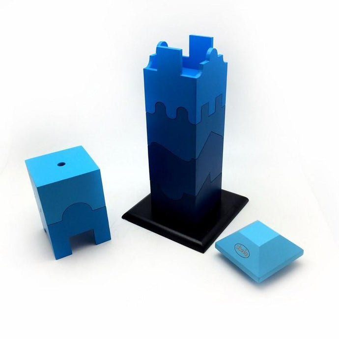 Skola Toys Jigsaw Tower Blue Colour Gradation